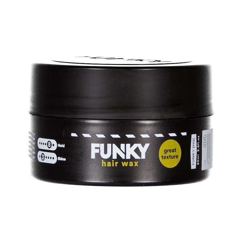 FUNKY Hair Wax Hold 8 / Shine 3 / 80 ml Black To Blond Hairstyles